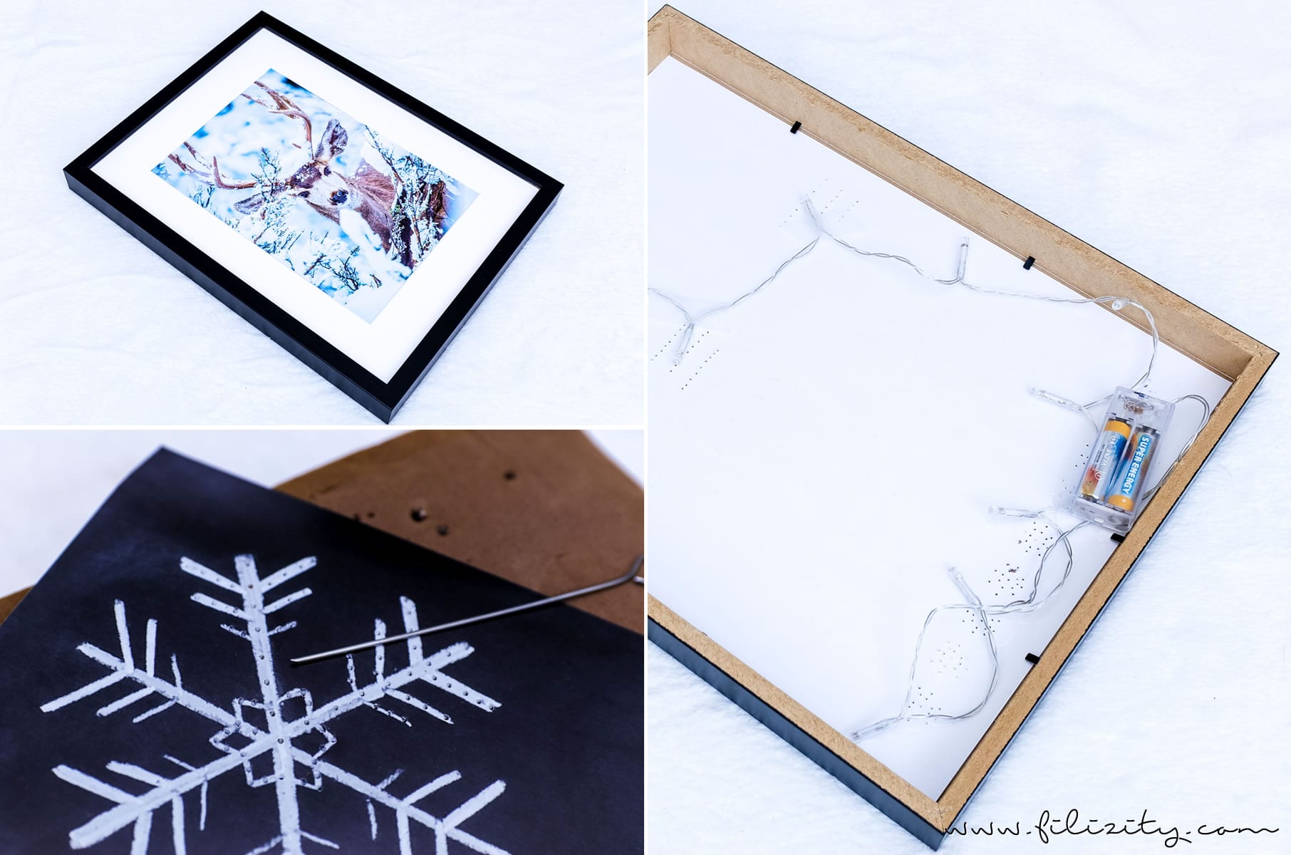 DIY Winterdeko: Hyggelig beleuchtete Poster selber machen mit Postern von Posterlounge | Filizity.com | DIY-Blog aus dem Rheinland #hygge #poster #winterdeko