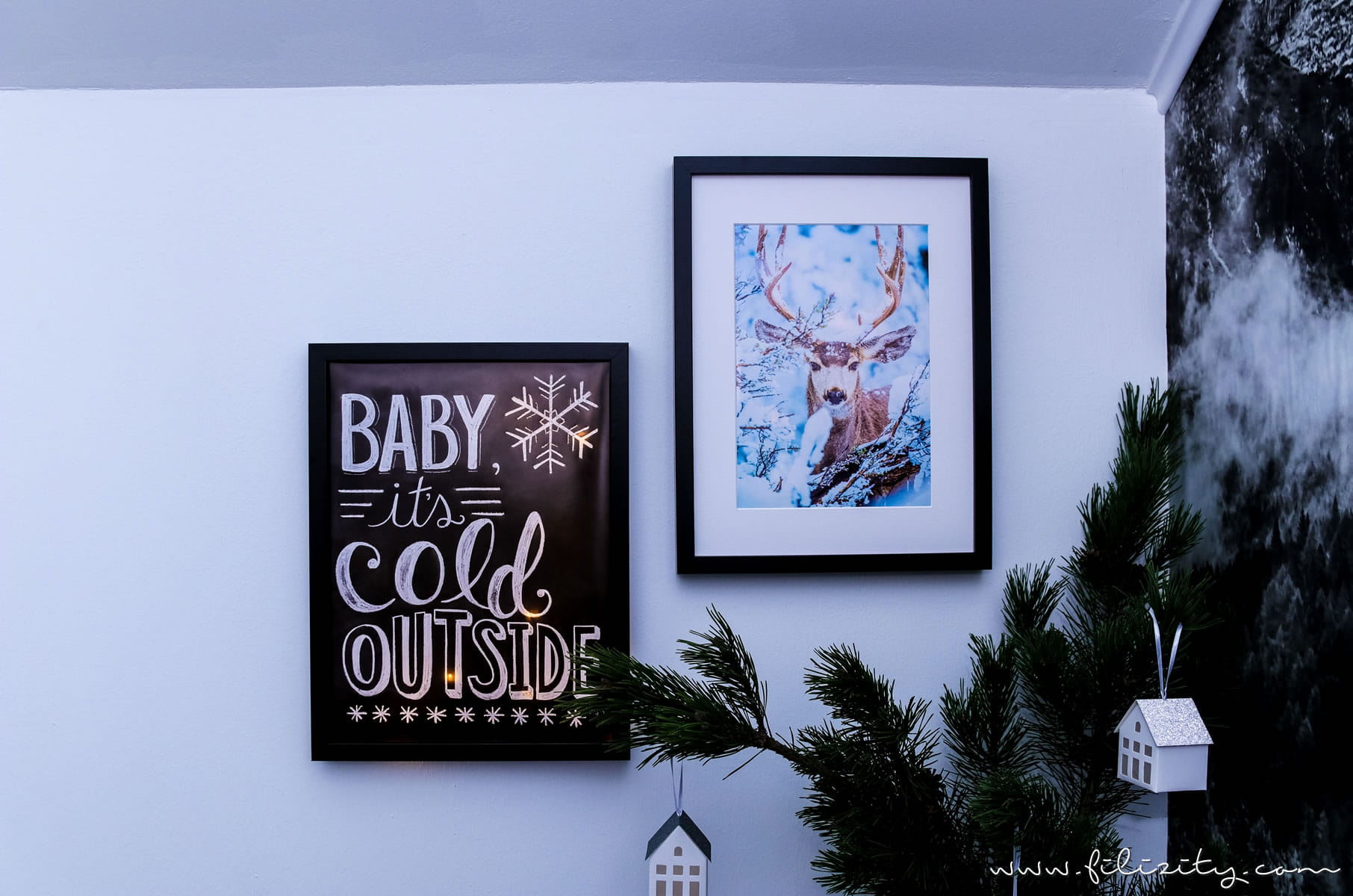 DIY Winterdeko: Hyggelig beleuchtete Poster selber machen mit Postern von Posterlounge | Filizity.com | DIY-Blog aus dem Rheinland #hygge #poster #winterdeko