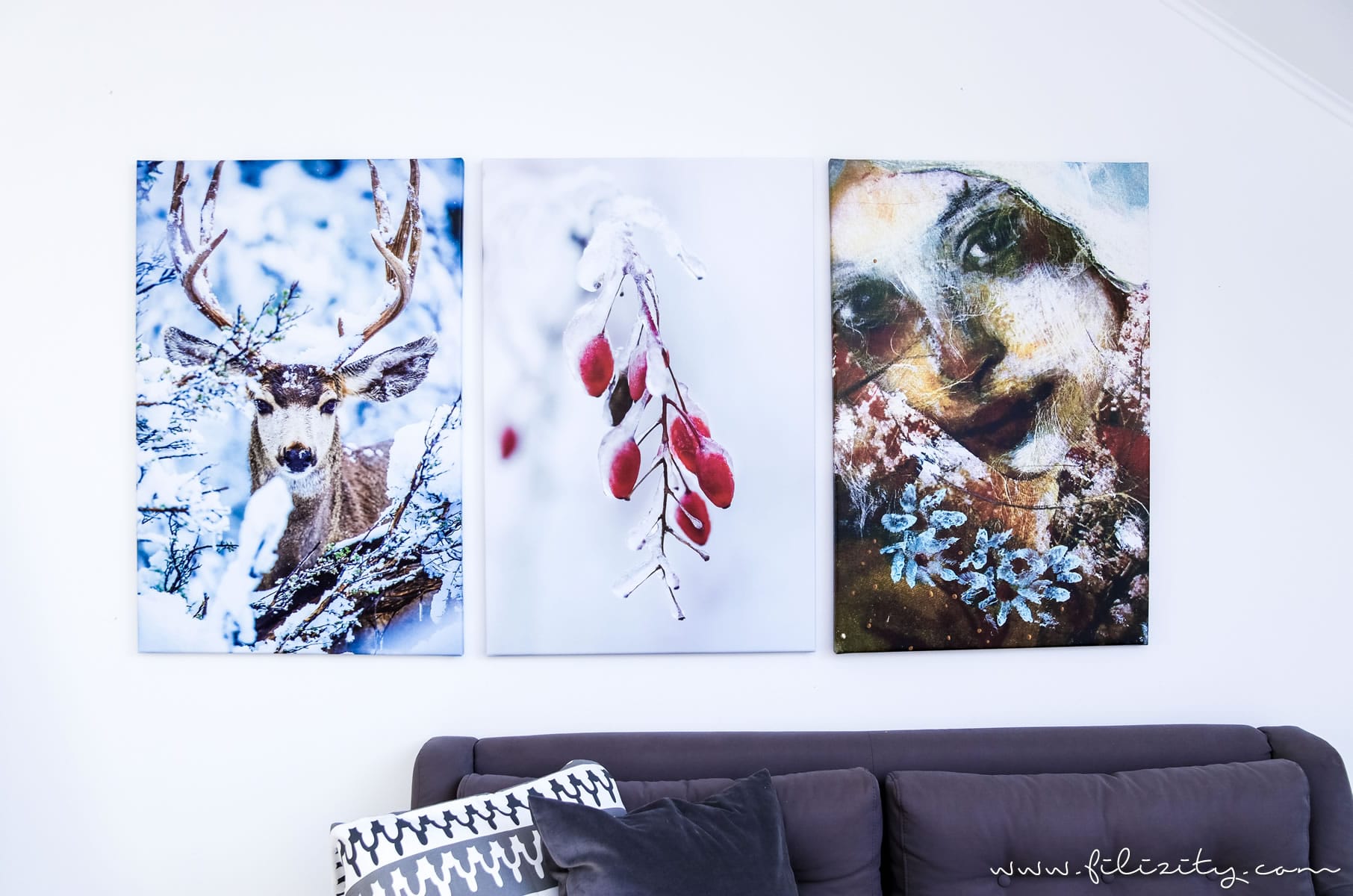 DIY Winterdeko: Hyggelig beleuchtete Poster selber machen mit Postern von Posterlounge | Filizity.com | DIY-Blog aus dem Rheinland #hygge #poster #winterdeko