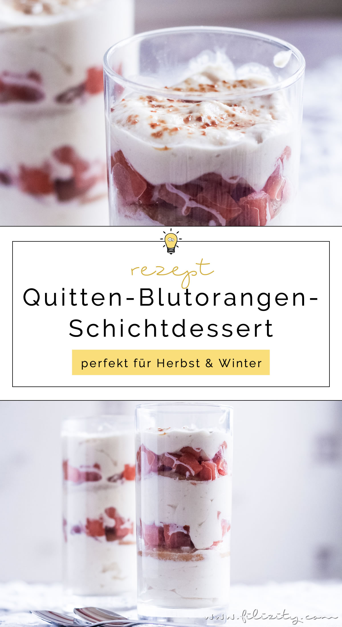 Quitten-Blutorangen-Schichtdessert (Trifle) mit Kokos-Mascarpone-Creme | exotischer, winterlicher Nachtisch | Filizity.com | Food-Blog aus dem Rheinland #trifle #dessert #winter