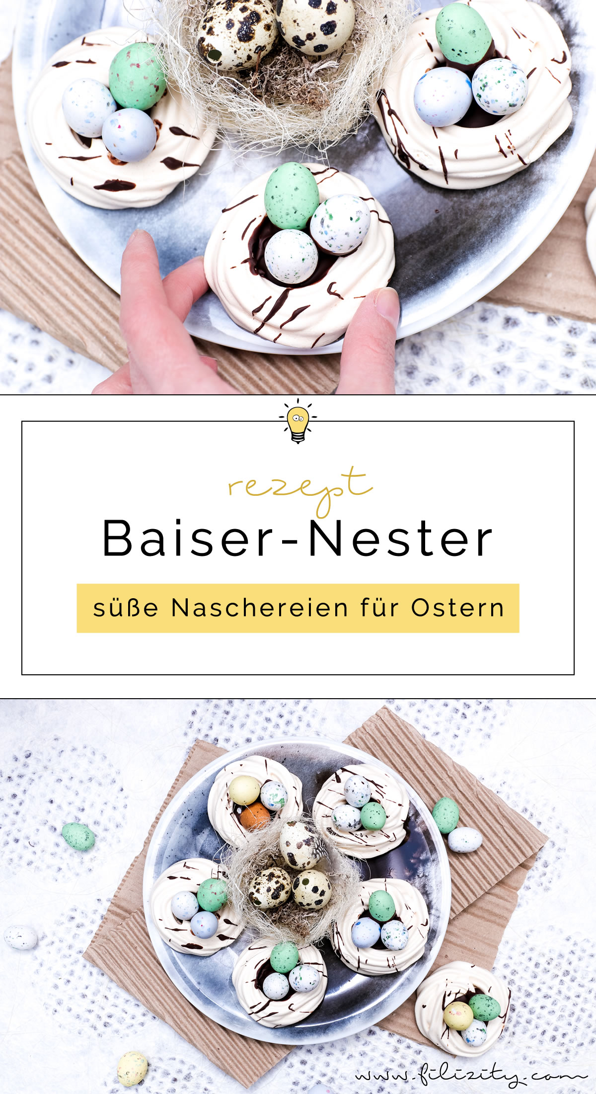 *~*  Baiser Osternester in dekorativer Schachtel   *~* 