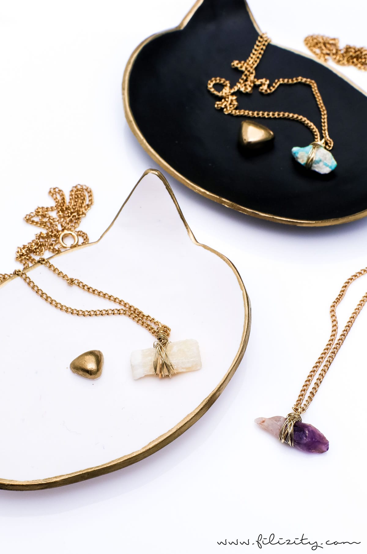 Schmuck selber machen: DIY Edelsteinketten | DIY Fashion & Geschenkidee zum Muttertag, Geburtstag, Valentinstag etc. | Filizity.com | DIY-Blog aus dem Rheinland #schmuck #geschenkidee