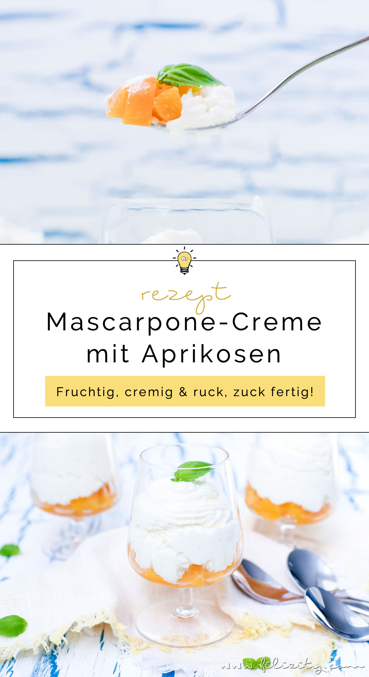 Himmlisches Dessert-Rezept: Mascarpone-Creme mit Aprikosen | Filizity.com | Food-Blog aus dem Rheinland #ostern #dessert #lastminiute