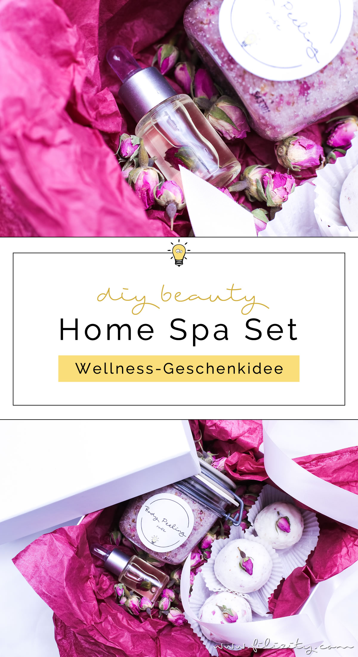 DIY Geschenkidee zum Muttertag oder Valentinstag: Home Spa Set | Home Spa Box / Wellness-Box selber machen | Filizity.com | Beauty- & DIY-Blog aus dem Rheinland #muttertag #geschenkidee #valentinstag