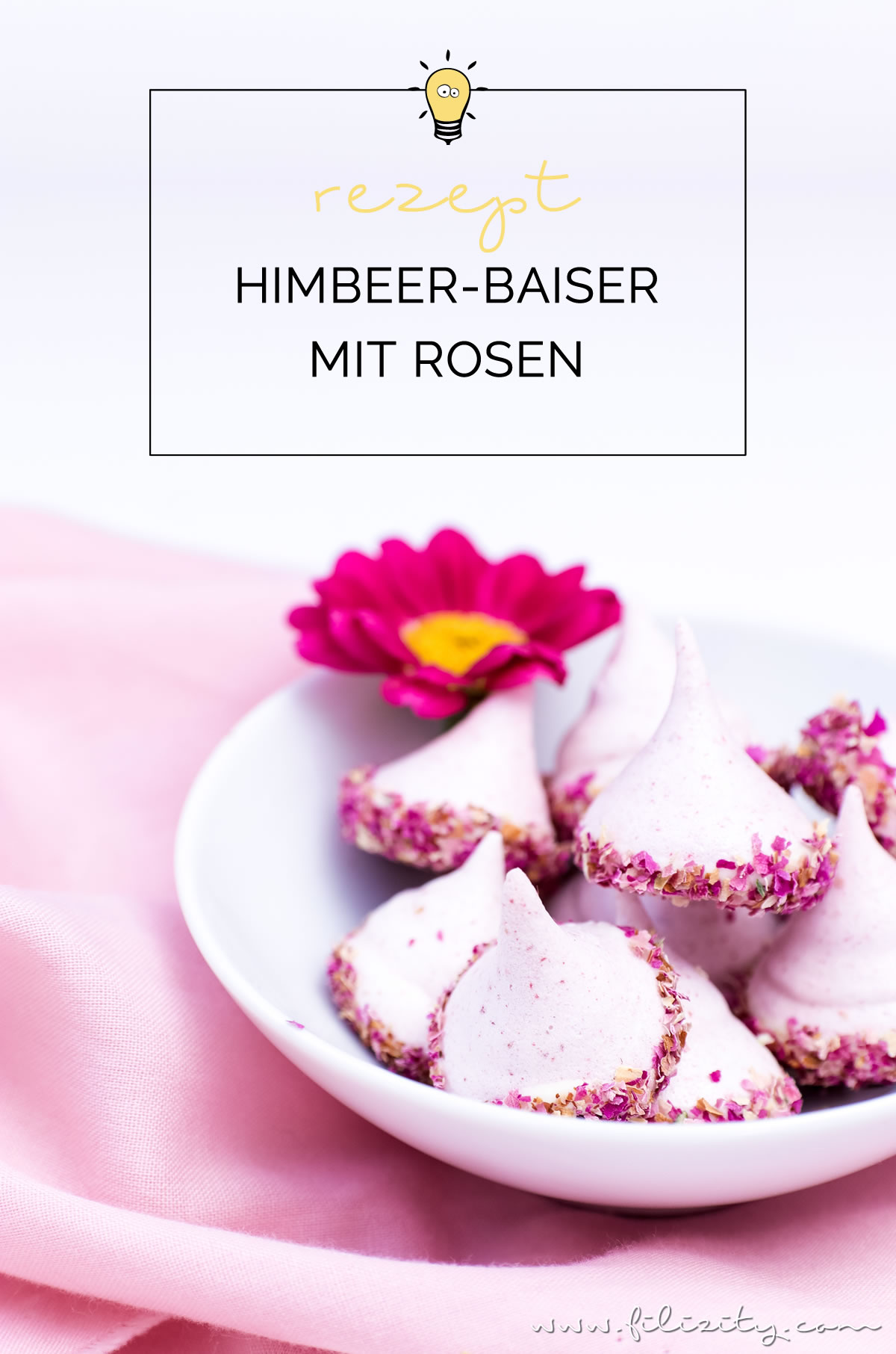 Himbeer-Baiser mit Rosen - Liebesbotschaft aus der Küche | Baiser-Rezept mit Himbeeren, weißer Schokolade und Rosen | Filizity.com | Food-Blog aus dem Rheinland #muttertag #geschenkidee #valentinstag