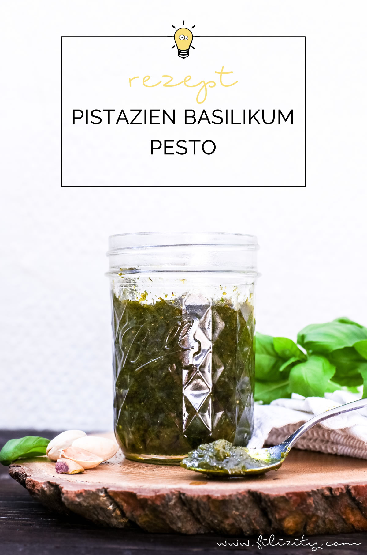 Himmlisches Pesto Rezept: Pistazien-Basilikum-Pesto selber machen | Filizity.com | Food-Blog aus dem Rheinland