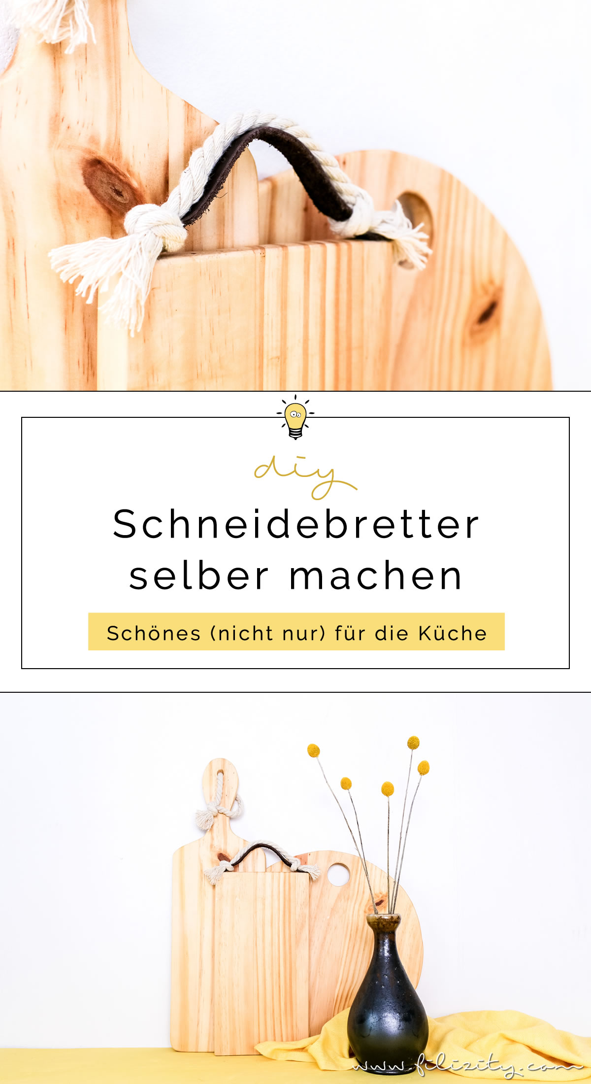 DIY Küchen-Deko: Holz-Küchenbretter selber machen | Schneidebrett sägen - So geht's | Filizity.com |DIY-Blog aus dem Rheinland