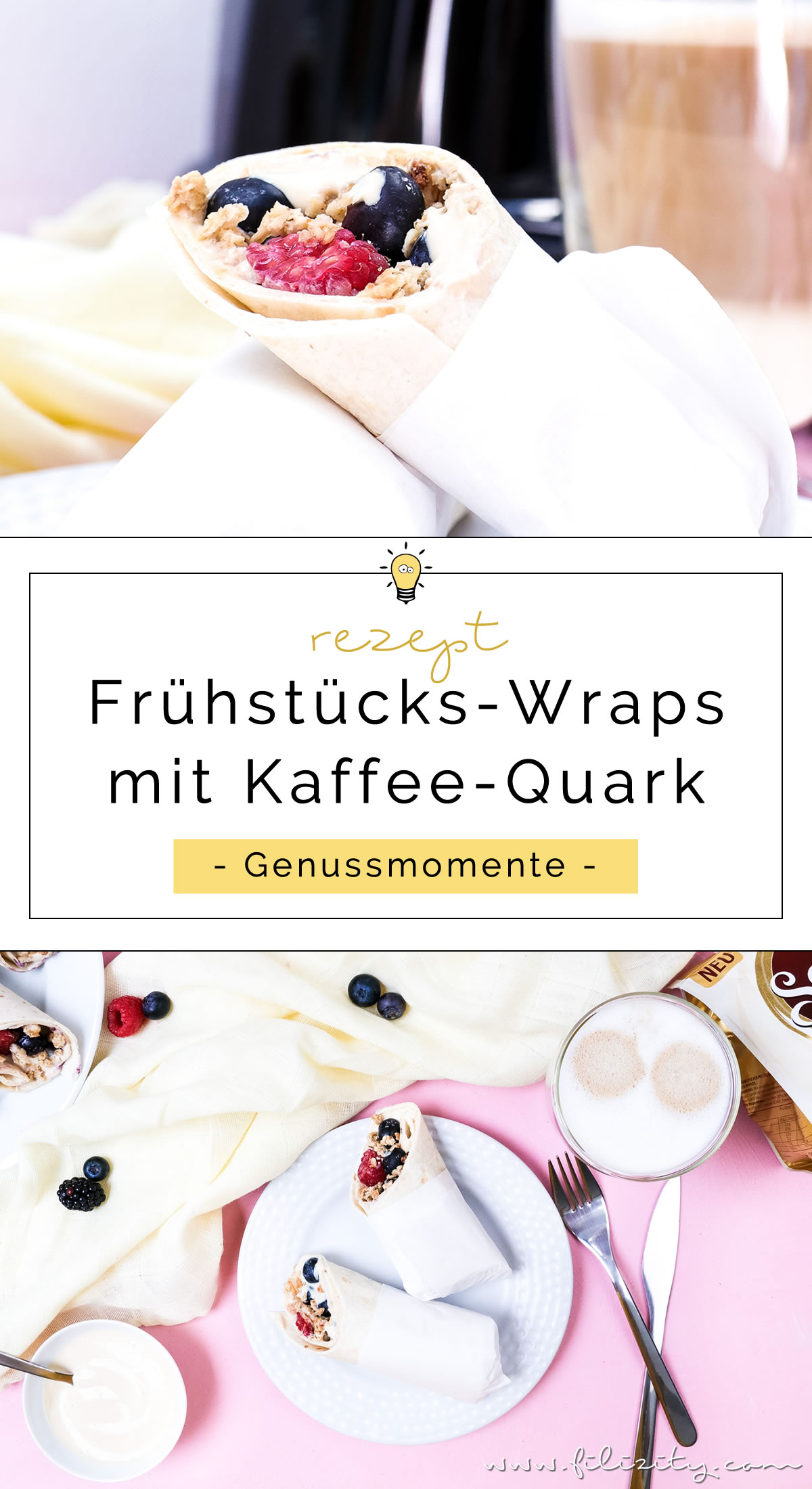 Rezept für Frühstücks-Wraps mit Kaffee-Quark und Beeren - Genussmomente mit SENSEO® + GEWINNSPIEL | Filizity.com | Food-Blog aus dem Rheinland #perfektinjederlage #senseo #lattemacchiato