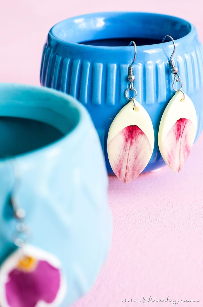 Schmuck selber machen. Diese DIY FimoOhrringe (auch aus