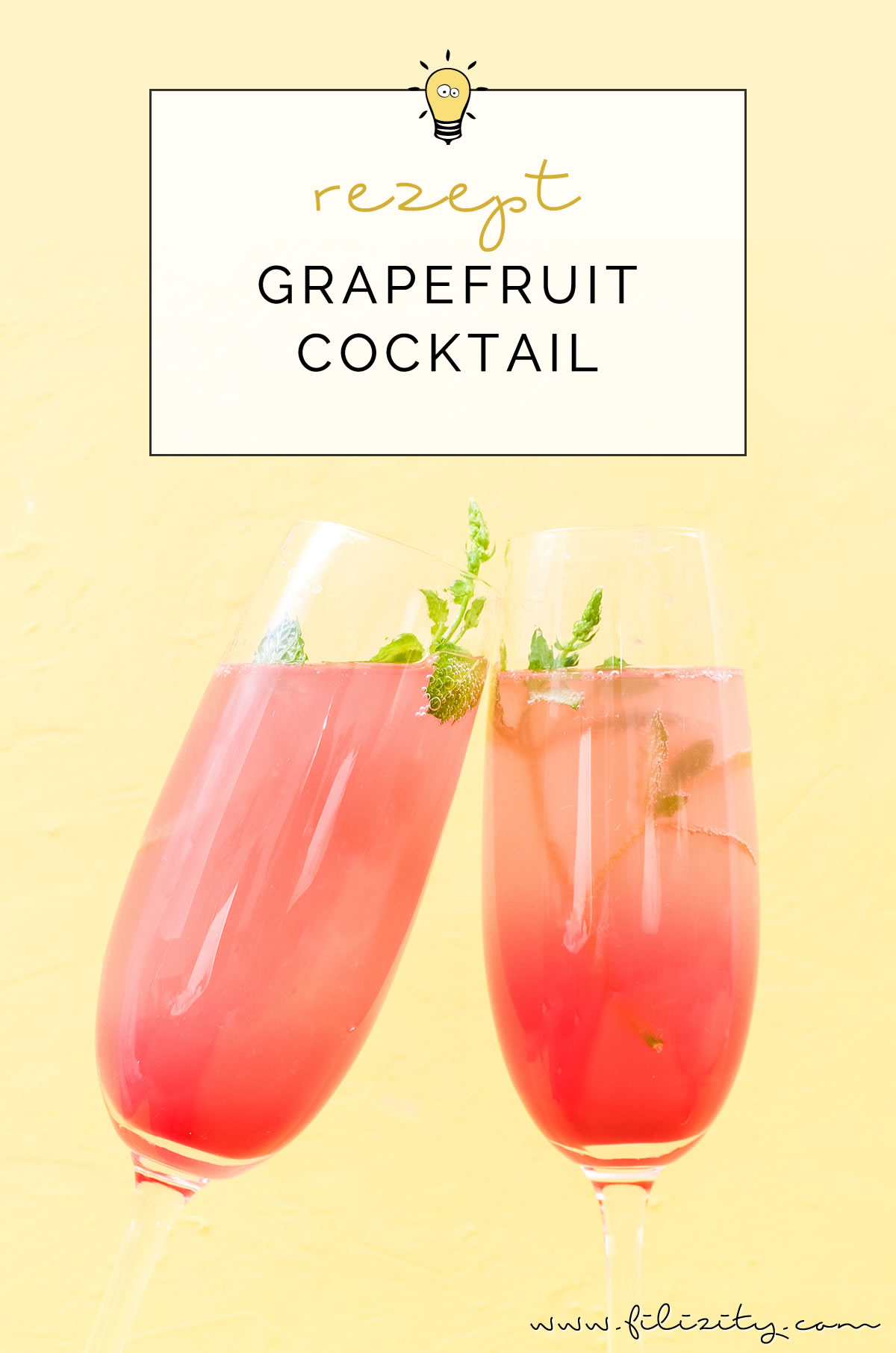 Rezept für einen Grapefruit-Cocktail mit oder ohne Alkohol | Erfrischender Sommer-Drink aus dem Slow Juicer | Filizity.com | Food-Blog aus dem Rheinland #cocktail #mocktail #sommer