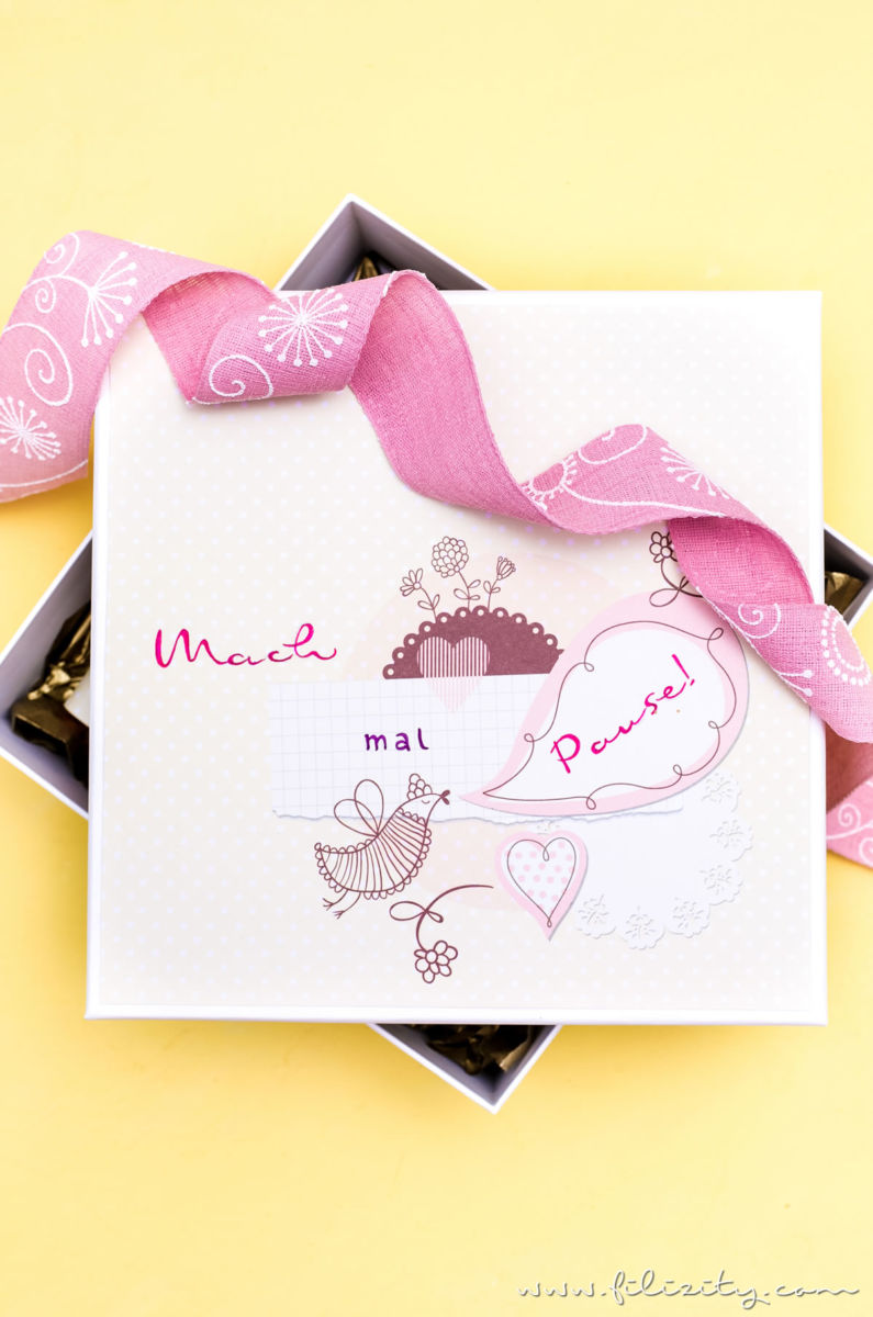 DIY Geschenkidee: Anti-Stress-Paket &amp;quot;Mach mal Pause&amp;quot; | Filizity.com ...