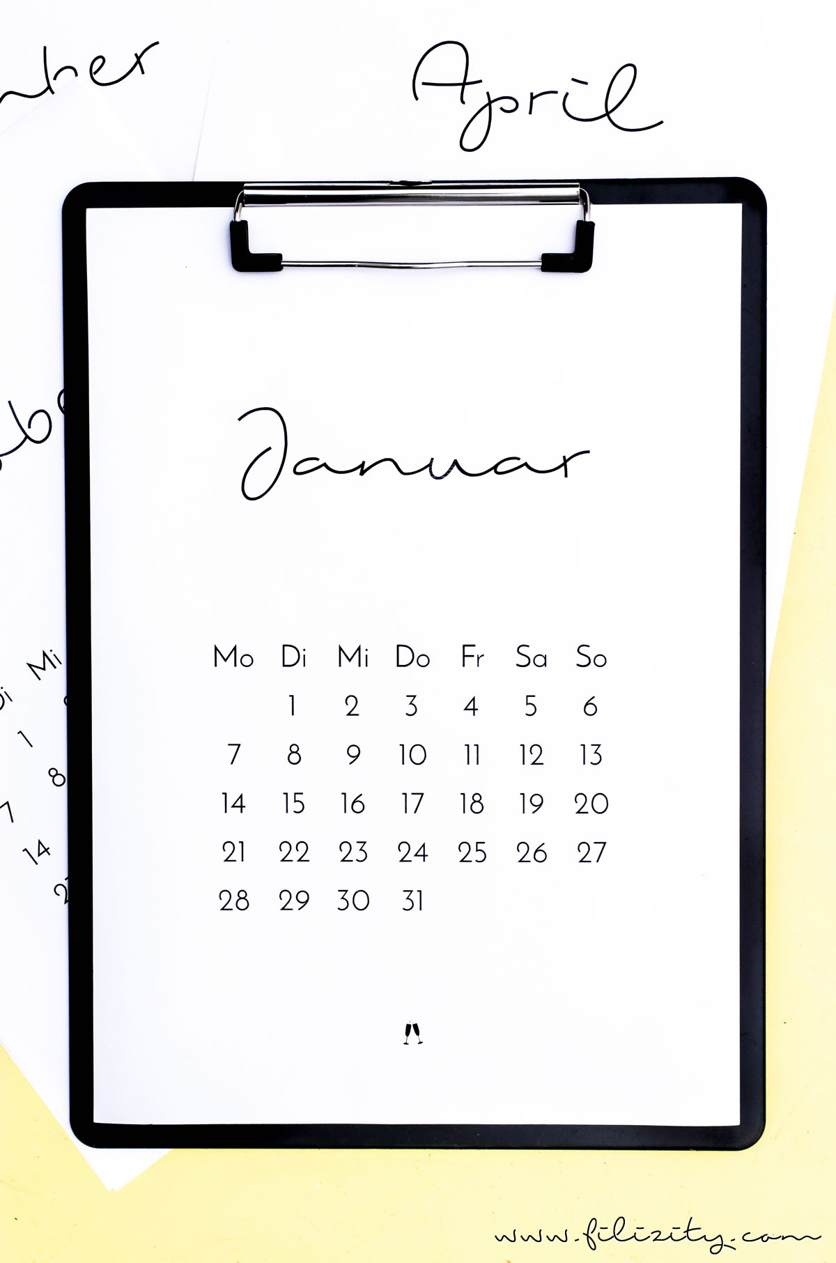 Druckvorlage für den minimalistischen Kalender 2019 (mit oder ohne Feiertage) | Filizity.com | Interior- & DIY-Blog aus dem Rheinland #calendar #kalender #printable