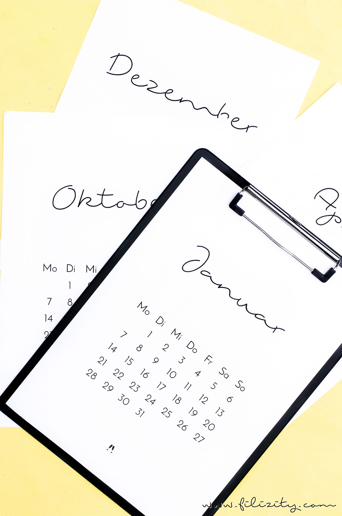 Druckvorlage für den minimalistischen Kalender 2019 (mit oder ohne Feiertage) | Filizity.com | Interior- & DIY-Blog aus dem Rheinland #calendar #kalender #printable