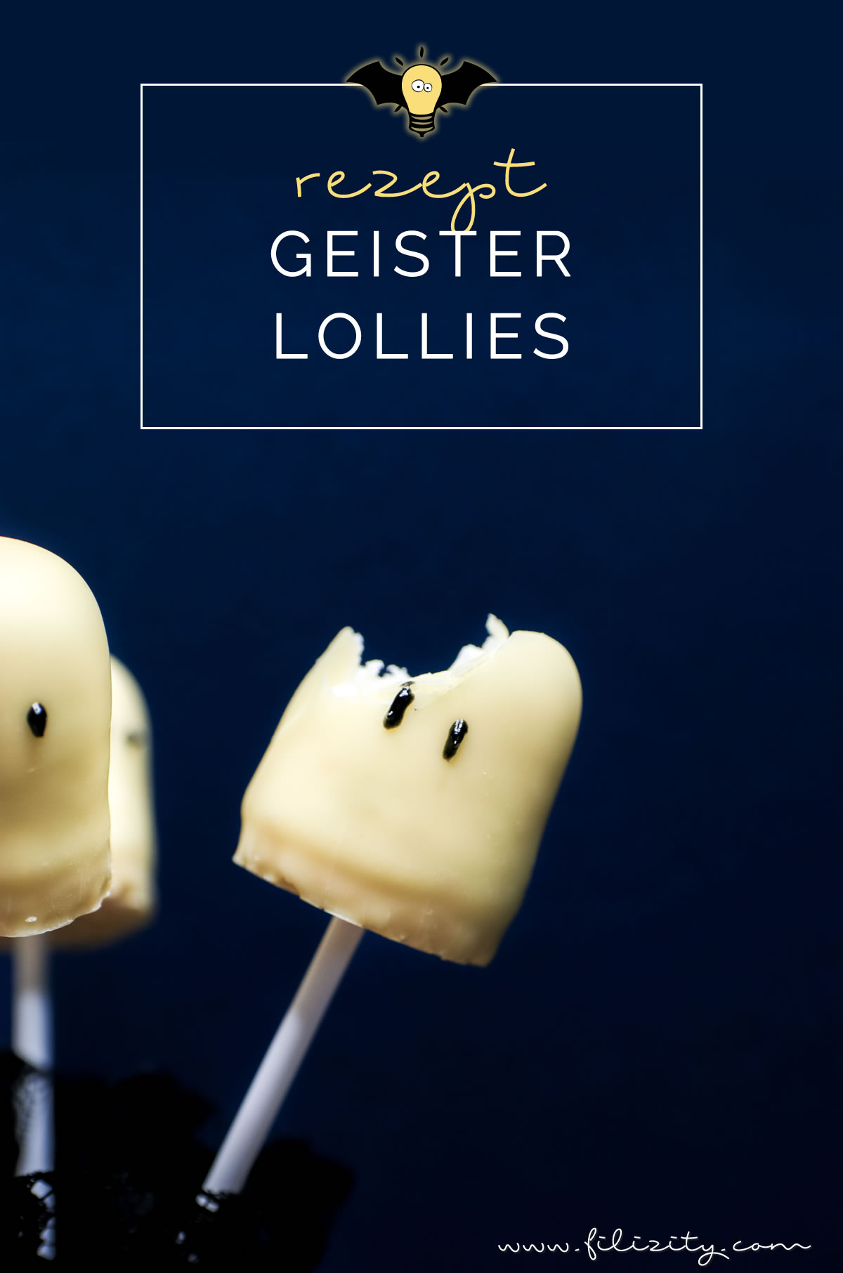 Schnelles & einfaches Halloween-Rezept: Geister-Lollies und Schattenmonster aus Schaumküssen selber machen | Filizity.com | Food-Blog aus dem Rheinland #halloween #rezept #geister #booh