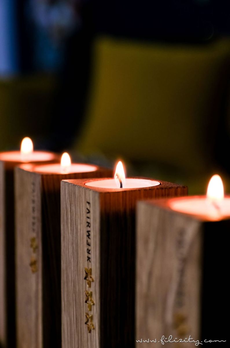 Natürlicher Diy Adventskranz Adventsteller Mit Holz