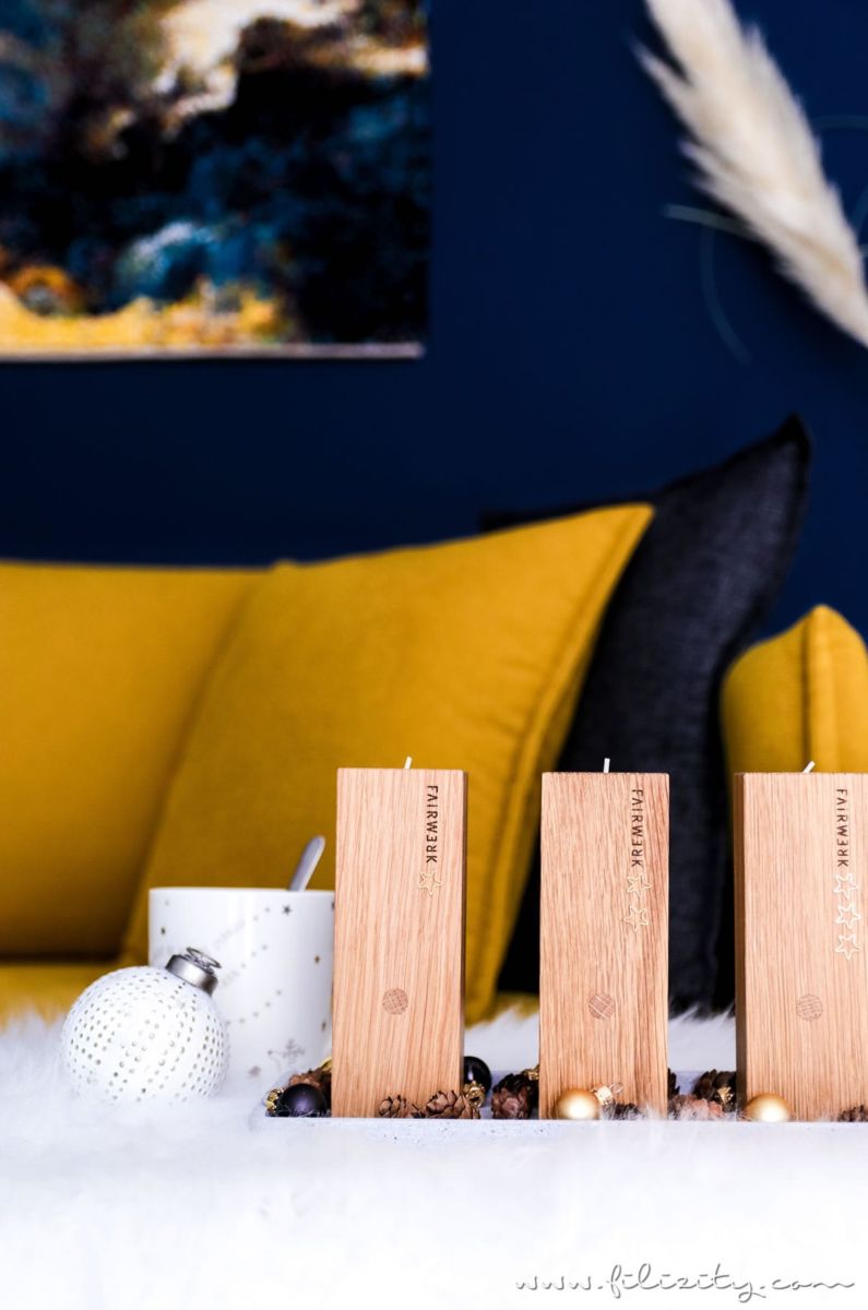 Natürlicher Diy Adventskranz Adventsteller Mit Holz