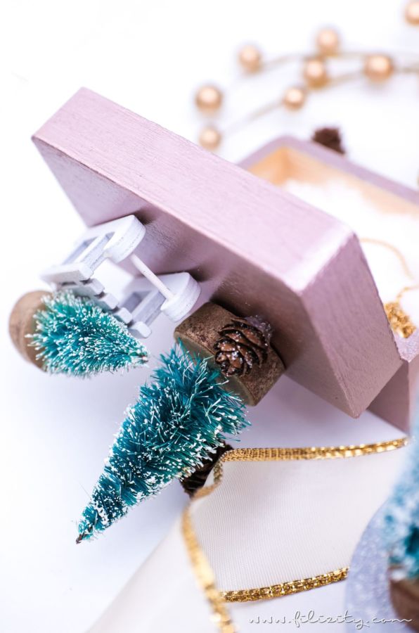 Weihnachtsgeschenke verpacken DIY Geschenkboxen