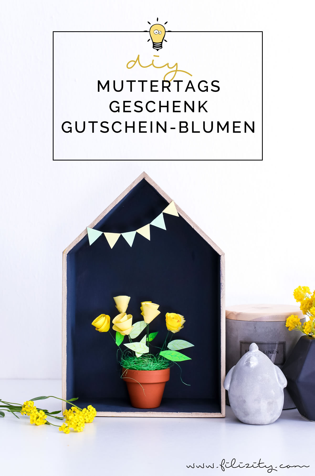 DIY Last Minute Muttertagsgeschenk Gutschein-Blumen basteln | Filizity.com - DIY-Blog aus dem Rheinland #muttertag #geschenkidee #gutschein #origami
